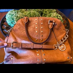 Michael Kors Satchel Crossbody - Caramel Leather